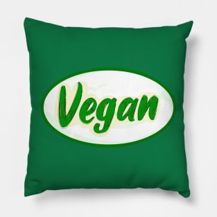 Vegans save Lives Healthy Green and Lean Pillow