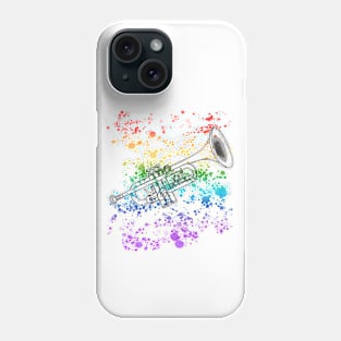 Trumpet Rainbow Colours Trumpeter Brass Musician Phone Case