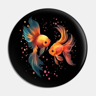 Goldfish Valentine Day Pin