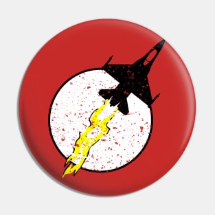 F-16 Fighting Falcon Thunder Logo Pin