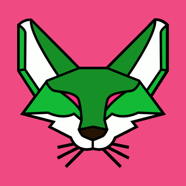 Geometric Green Fox by Soomz