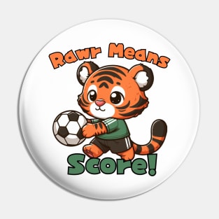 Football Bengal tiger Pin