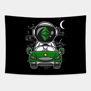 Astronaut Car Ethereum Classic Crypto ETH Coin To The Moon Crypto Token Cryptocurrency Wallet Birthday Gift For Men Women Kids Tapestry