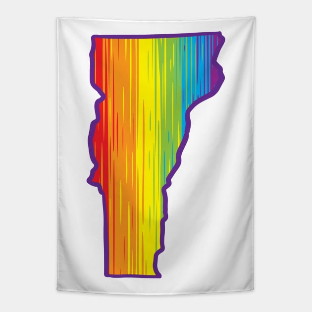 Vermont Pride Tapestry by Manfish Inc.