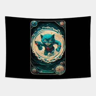 Super Hero Cat Man New Breed Card Collection Tapestry