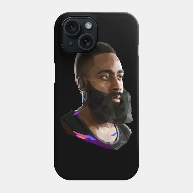 James Harden low poly Phone Case by pxl_g