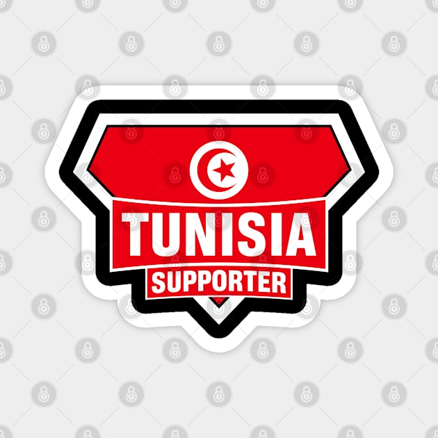 Tunisia Super Flag Supporter Magnet by ASUPERSTORE