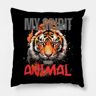 Tiger Spirit Animal Pillow