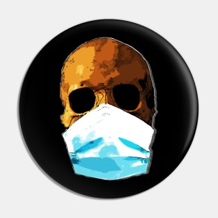 Skully Boy Face Mask Pin