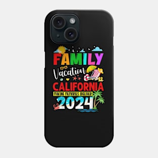 Matching Family California Vacation 2024 Summer Holiday Trip Phone Case