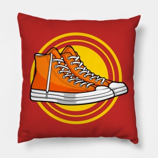 Total Orange Skate Sneaker Pillow