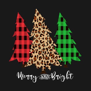 Merry And Bright Singing Christmas Trees T-Shirt