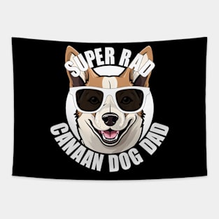 Canaan Dog Dad Funny Men's Father's Day Tapestry