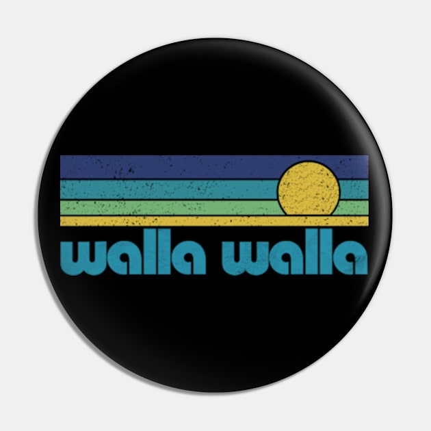 walla walla Washington Retro Pin by DarkStile