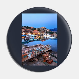 The port of Molyvos town - Lesvos island Pin