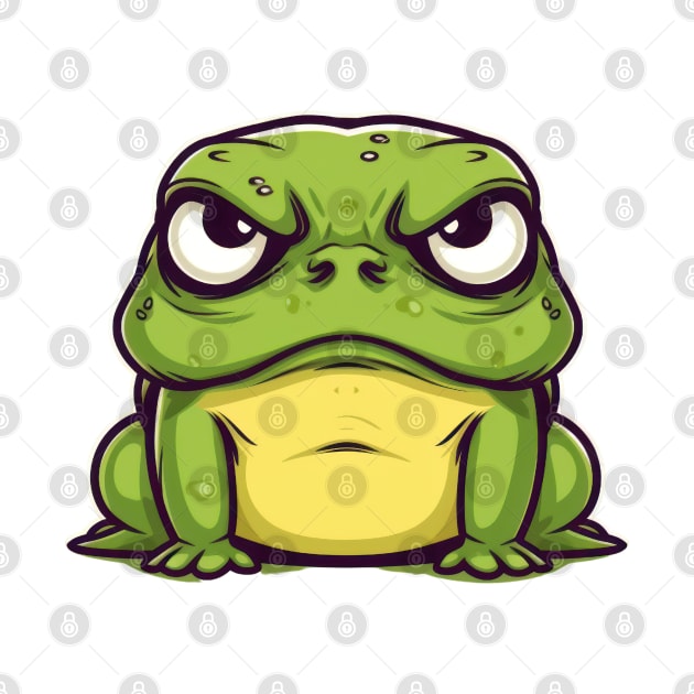 Don't mess with me! This cute little frog has got some serious anger issues by Pixel Poetry