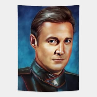 Babylon 5 Sheridan Blue Portrait Tapestry