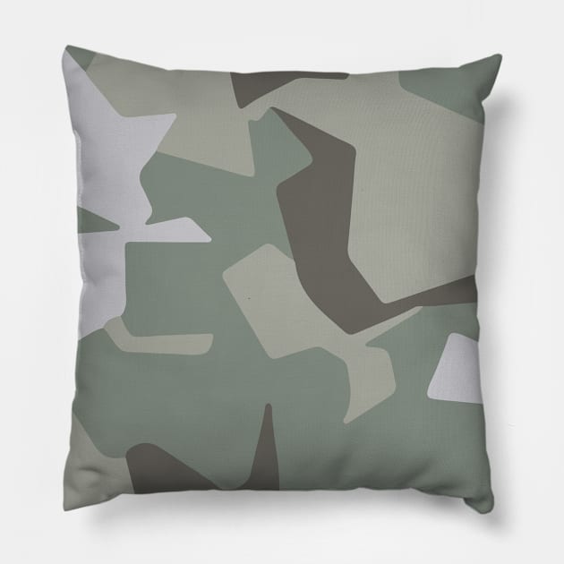 Graphic camouflage pattern Pillow by wamtees