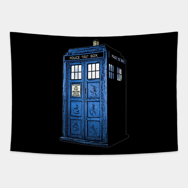 TIme lord Tapestry by Well well well