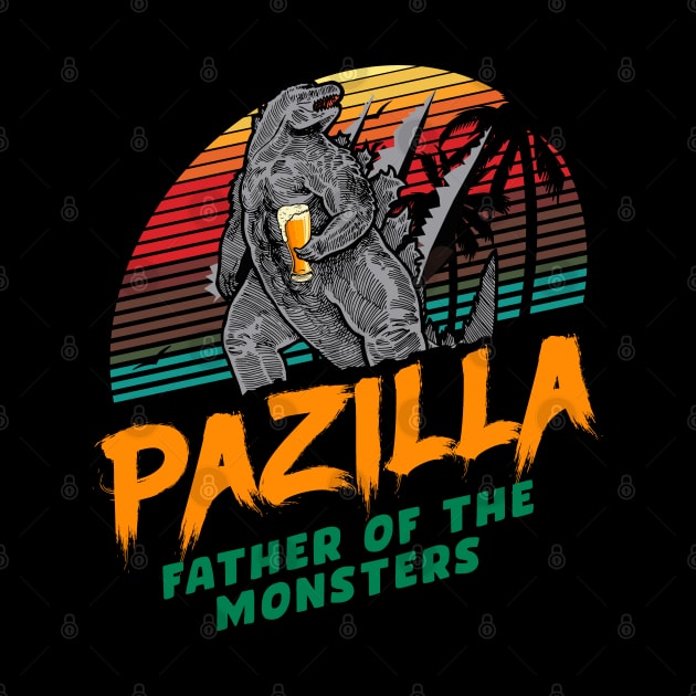 Pazilla. Funny Fathers Day Gift. by KsuAnn