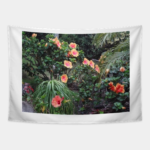 Jungle Garden Tapestry by jennyleeandjim