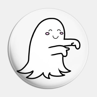 Cute Ghost Need Hug | Playful Ghost Pin