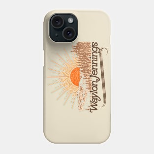 Waylon Jennings Vintage Sun Landscape Phone Case