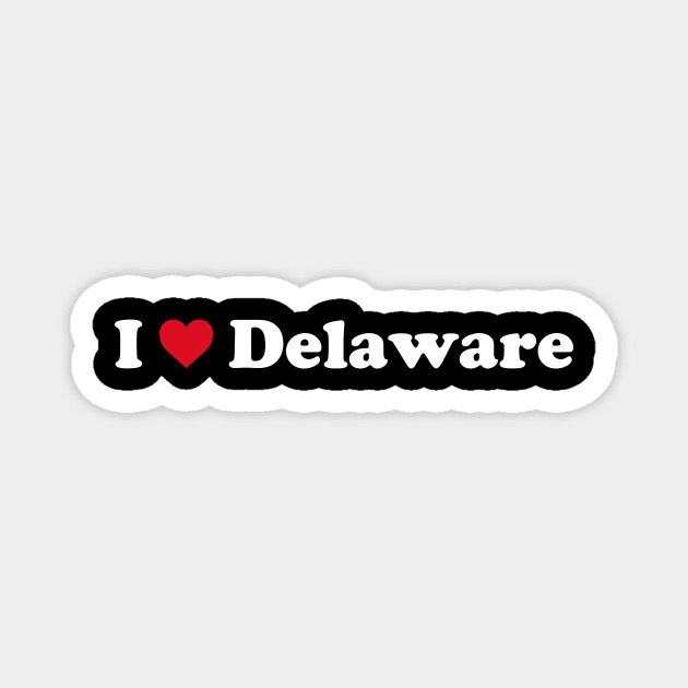 I ❤️ Delaware Magnet by Novel_Designs