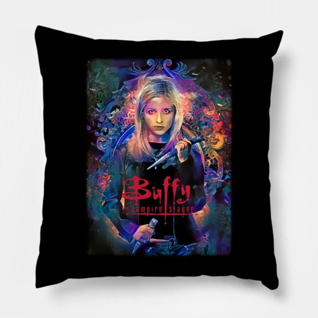 Buffy Pillow by Cactux