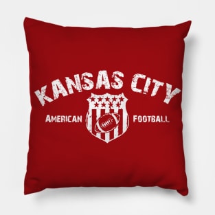 Retro KC Football Pillow