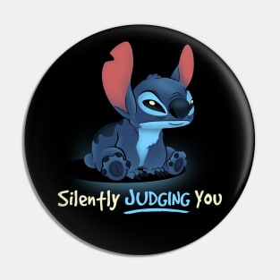 Stitch Silently Judging You Pin