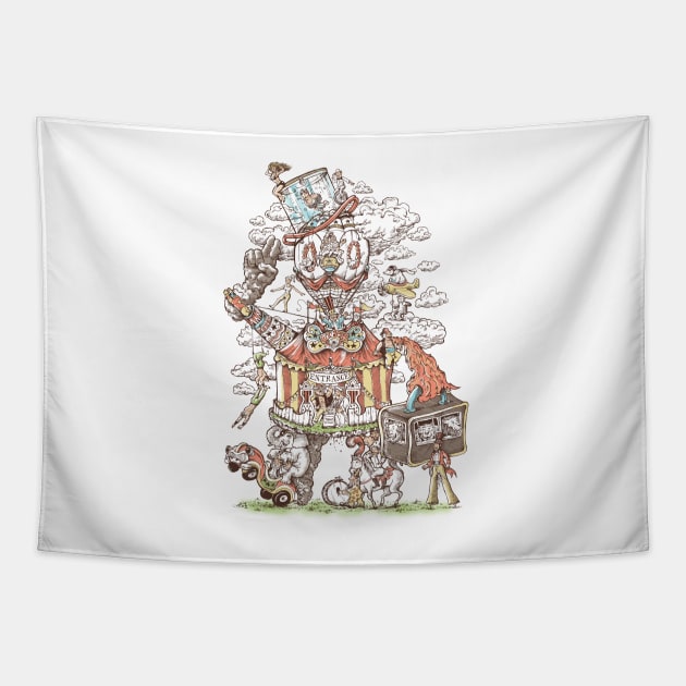 Traveling Circus Tapestry by Made With Awesome