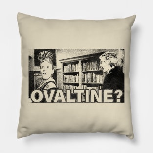 Retro Young Frankenstein "Ovaltine?" Pillow