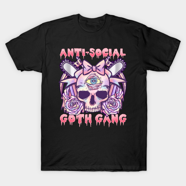 anti social goth gang hoodie