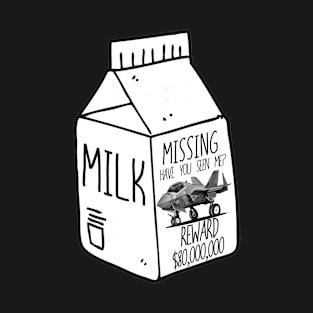 Missing F35 Milk Carton T-Shirt