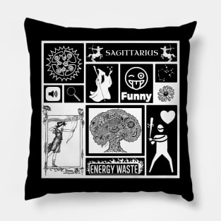 SAGITTARIUS ZODIAC SIGN CHART Pillow