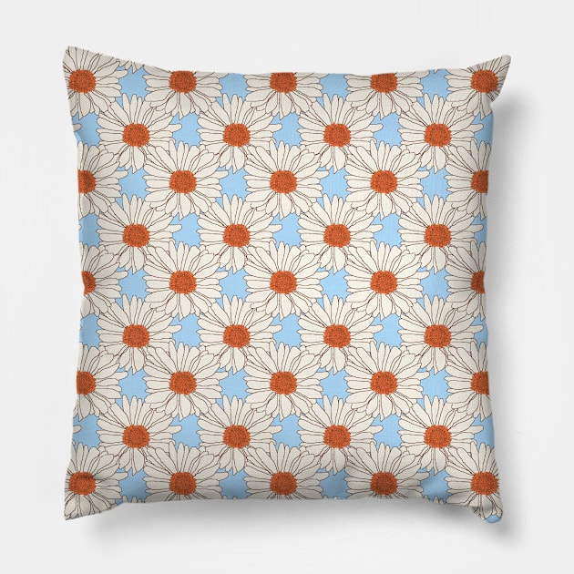 Pastel Floral Pattern Pillow by mareescatharsis