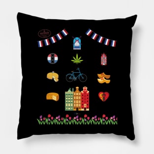 Netherlands lover , Nederland, Holland Pillow