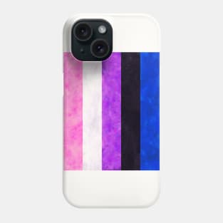 Genderfluid Pride Digital Quilt Phone Case