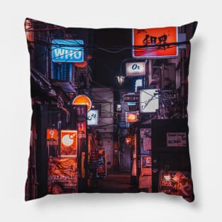 Golden Gai Tokyo Bar Crawl Pillow