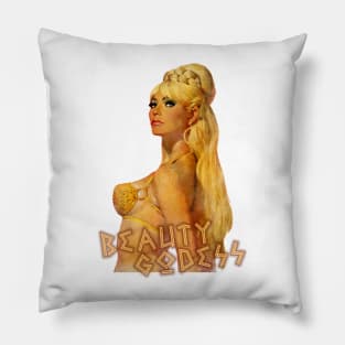 80s Greek Godess Vintage Beauty Girl Pillow