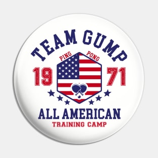 Team Gump All-American Ping Pong Pin