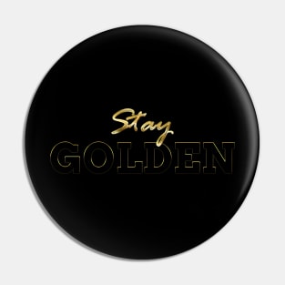 Emboss Golden Design Pin