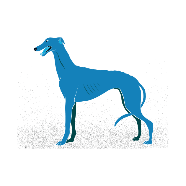 Greyhound in Blue by vanitygames