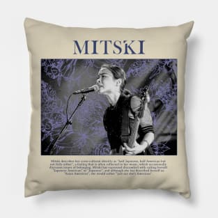 Monochrom Flowers Mitski Pillow