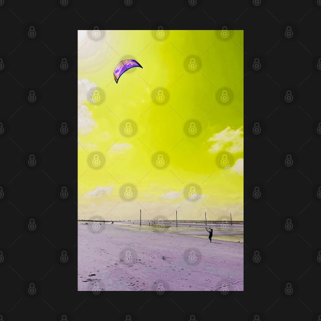 Beach Kiting No. 3 by asanaworld