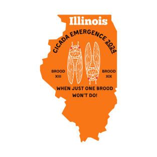 Illinois Double Brood Cicada Emergence 2024 T-Shirt