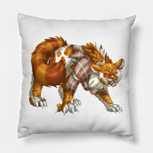 WereCat: Ginger Bicolor Tabby Pillow