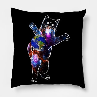 Cat in space Pillow