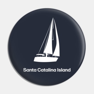 Santa Catalina sailing boat Pin